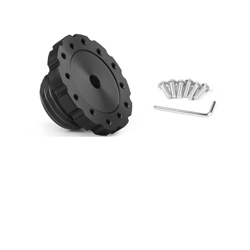 Lenkradnaben,Lenkradnaben Adapter Aluminium-Lenkradadapter 75 Mm, Sim-Racing-Gaming-Lenkrad, Passend Für Thrustmaster T300, T500, TS-PC, TS-XW(Black) von BANGHA