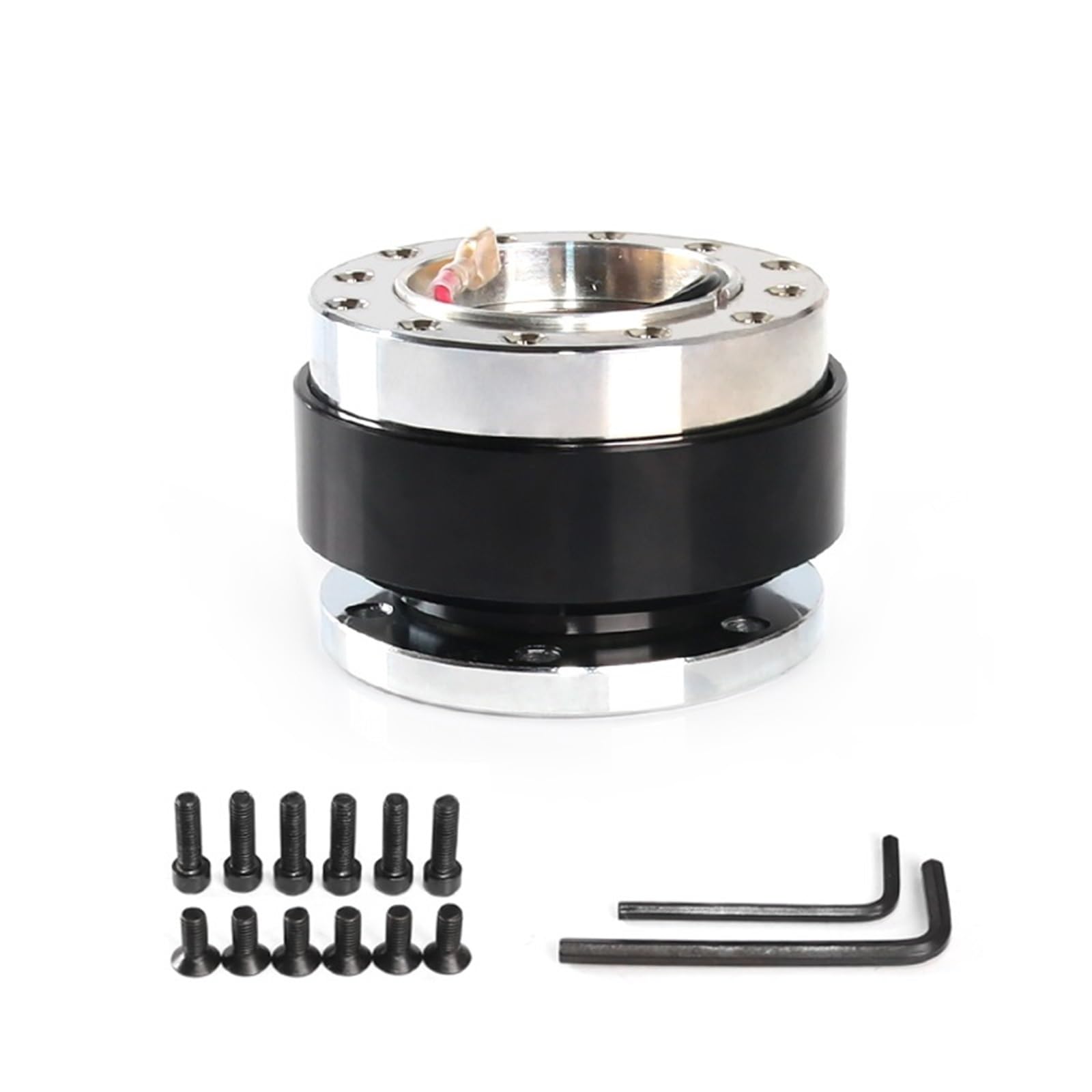 Lenkradnaben,Lenkradnaben Adapter Universal-Lenkrad-Abschnappadapter-Kit mit Schnellverschluss(Black) von BANGHA
