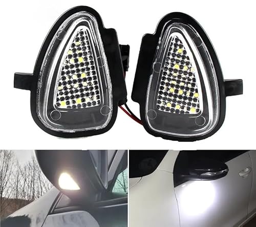 Spiegelblinker Dynamische,Dynamische Blinker 2 stücke Weiß LED Unter Spiegel Pfütze Glühbirnen Fit Verwenden for VW Golf GTI MK6 6 MKVI 2010-2014 von BANGHA