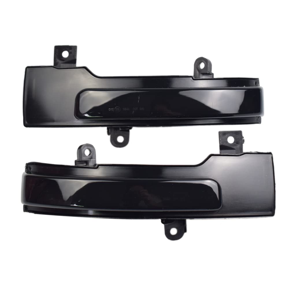 Spiegelblinker Dynamische,Dynamische Blinker 8351A135 8351A136 Passend for Mitsubishi Outlander ASX 2013–2020 Lancer 2016 Dynamische Blinkerleuchte Seitenspiegel-Blinkeranzeige(Smoked Black) von BANGHA