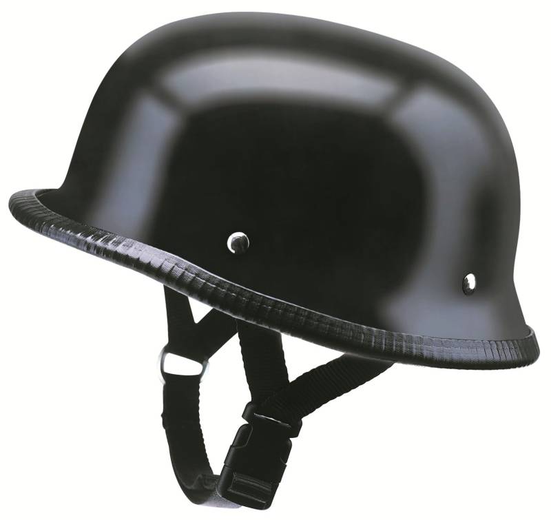 Redbike Braincap Halbschalenhelm RK 300 matt schwarz ohne ECE S von BANGLA