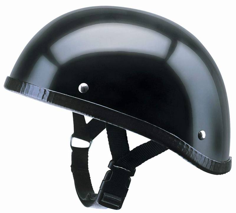 Redbike Braincap Motorradhelm RB 100 matt schwarz ohne ECE M von BANGLA