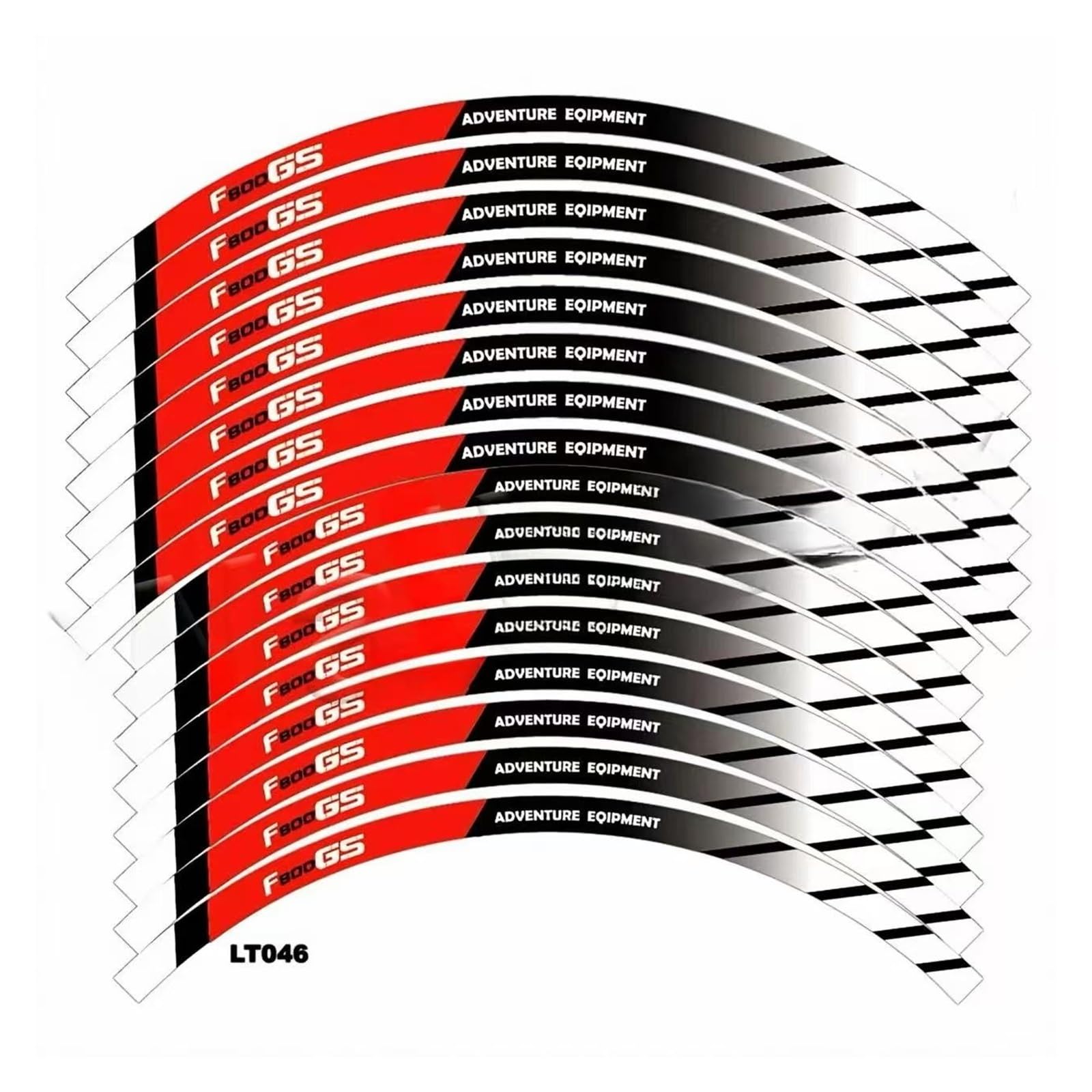 Bike Aufkleber für Motorrad Für F800GS F 800GS F800 GS f800gs Motorrad-Radaufkleber Reflektierende Felgenstreifen-Aufkleber(C) von BANKOTO