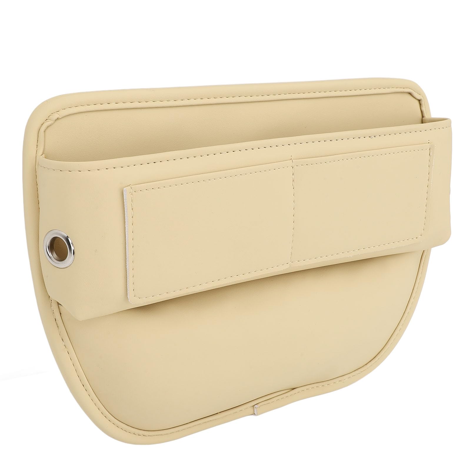 BAOFUYA Universelle Aufbewahrungstasche für Autositze, Premium-PU-Leder, Wasser- und Schmutzabweisend, Organizer für Autositze, für Wohnmobil, SUV, LKW (Beige) von BAOFUYA