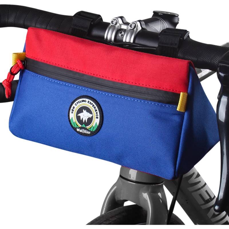 Kinder Fahrradtasche Vorne Fahrrad Laufrad Lenkertasche Wasserdicht, Kleiner Kinder Fahrradlenkertasche Vorne Rahmentasche mit Schultergurt für Kinderfahrrad Roller Dreirad Scooter Rennrad MTB Blau von BAONUOR