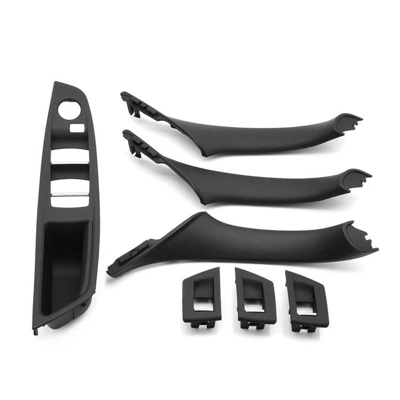 Aufkleber Abdeckung LHD Auto Innere Passagier Tür Panel Griff Pull Trim Abdeckung Für F10 F11 F18 520 523 525 528 51417225865 Panel Interieurleisten(LHD Black 7pcs) von BARASH