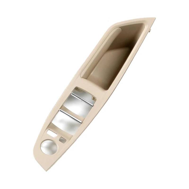 Aufkleber Abdeckung Linkslenker LHD Für 5er F10 F11 Grau Beige Schwarz Auto Innentürgriff Panel Pull Trim Cover Panel Interieurleisten(Beige White-Oysters-1) von BARASH