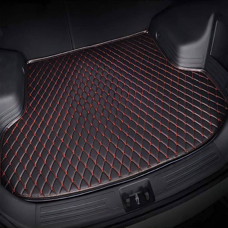 Auto Kofferraummatten für FIAT Freemont (5seats) 2012-2017, Antirutschmatte Wasserdicht Kofferraumschutz Kratzfeste Aus Kofferraum Autozubehör,C/Black-red von BARIQ