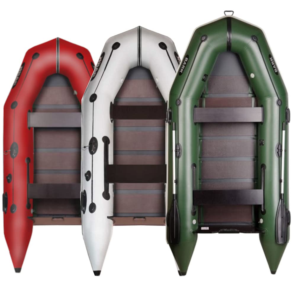 BARK Schlauchboot 3,1m, 3 Personen | 5-schichtiges PVC | für Motor | inkl. Zubehör | Paddelboot Angelboot Freizeitboot Motorboot Elektromotor von BARK