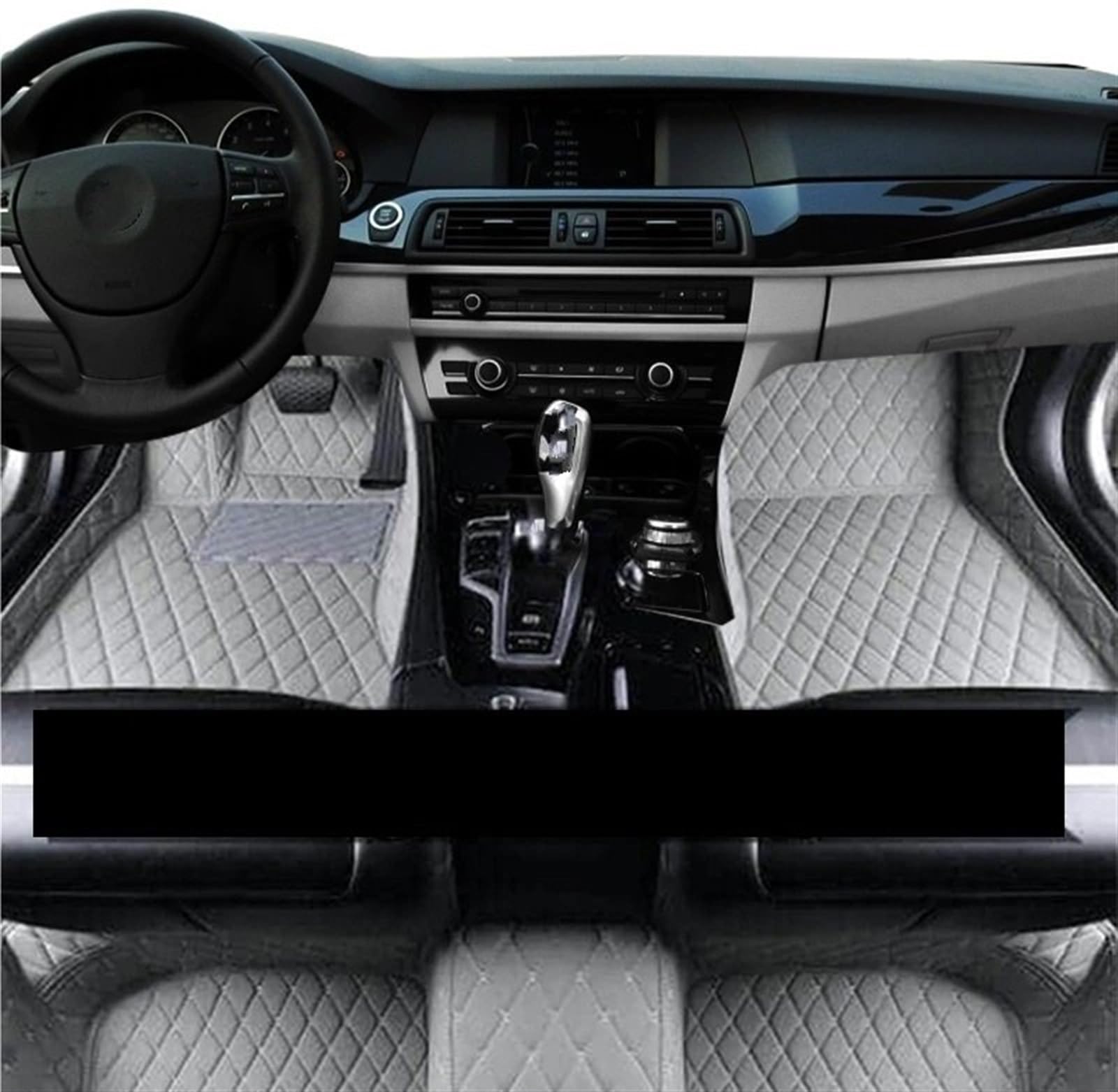 Allwettermatten Kompatibel Mit Suzuki Für Alto HA36S 2015~2021 Auto-Fußmatten Schutzteppiche Autoteppiche PU-Matten-Set(LHD Light Grey) von BASPHHH