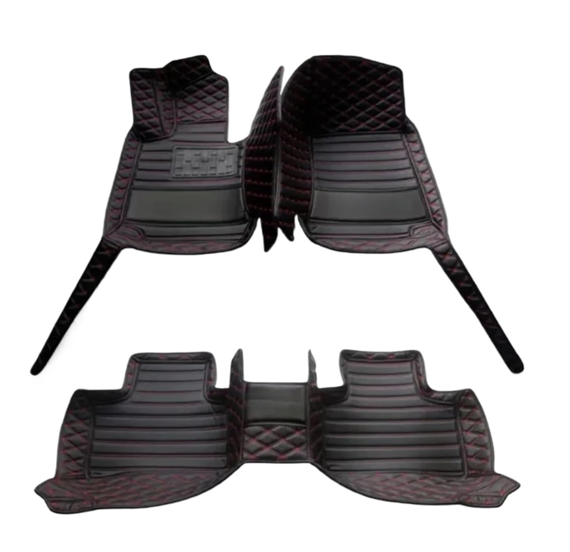 Allwettermatten Kompatibel mit Ford für Kuga 2013-2018 Benutzerdefinierte 3D-Auto-Fußmatten PU Auto-Innenraum-Teppich-Fußpolster(Style 4) von BASPHHH