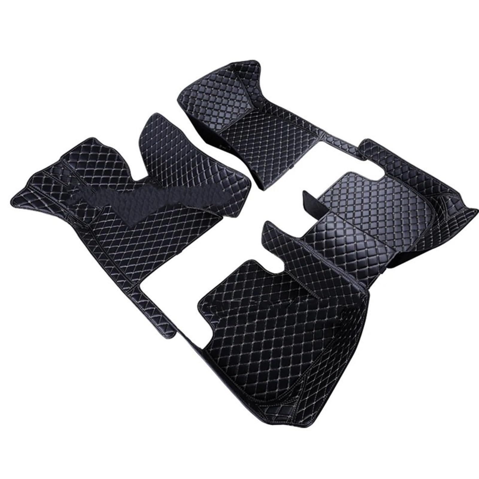 Allwettermatten Kompatibel mit Nissan für Qashqai J10 2007-2014 PU-Fußmatten für benutzerdefinierte Autos Fußmatten Teppiche Fußpolster Zubehör(Price for 5 seats-03) von BASPHHH