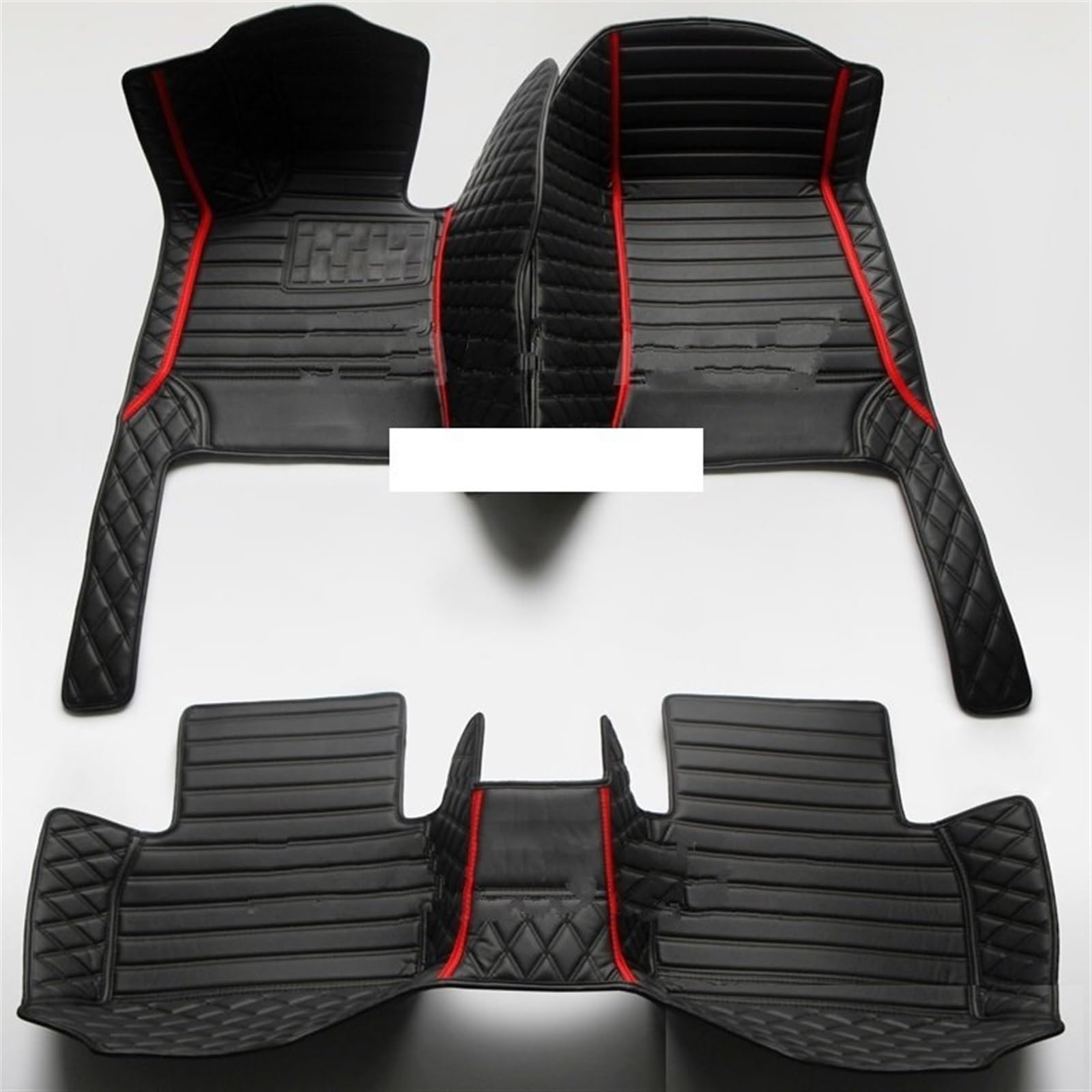 Allwettermatten Kompatibel mit Toyota für Camry 70 2017 2018 2019 benutzerdefinierte Auto-Fußmatten Teppiche PU 3D-Innenteile(Price for 5 seats-01) von BASPHHH