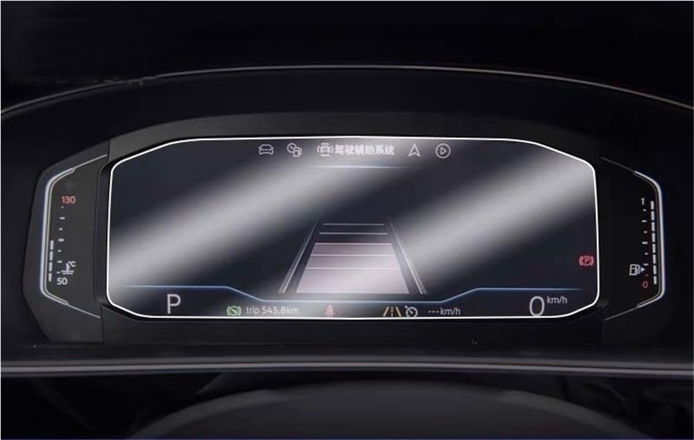 Automobilinnenraum Kompatibel mit VW für T-roc 2018 2019 2020 Displayschutzfolie aus gehärtetem Glas für die Autonavigation LCD-Displayschutzfolie Armaturenbrett-Bedienfeldabdeckung(Dashboard film) von BASPHHH