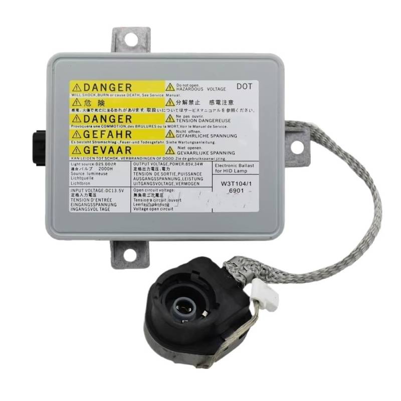 BASPHHH Auto H-ID Ballast Kompatibel Mit Mitsubishi Für Lancer Für EVO Xenon H-ID Scheinwerfer Zünder Inverter Control Ballast Zünder X6T02981 W3T11371 W3T10471(1X Ballast Wire) von BASPHHH