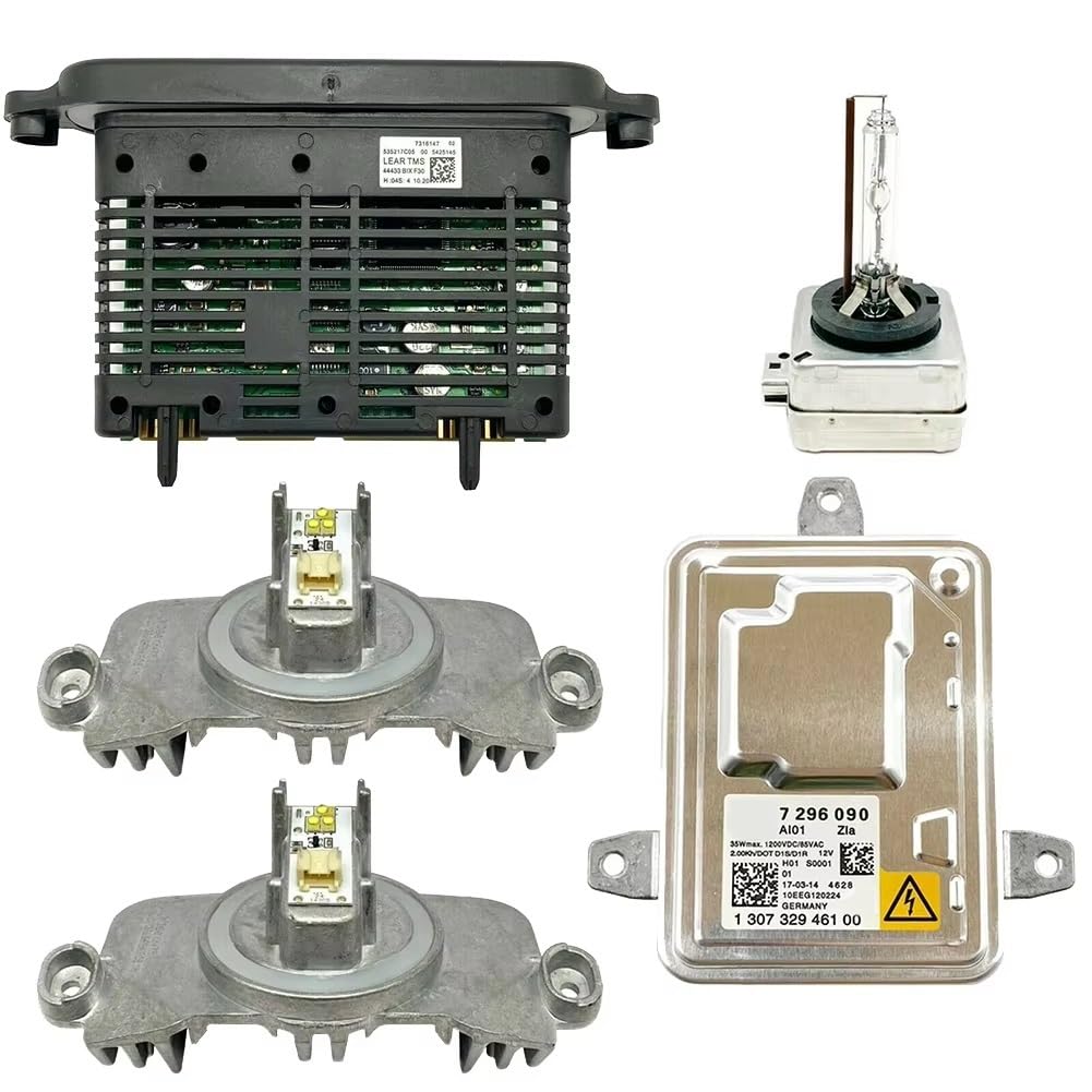 BASPHHH Auto H-ID Ballast Kompatibel mit 3er-Serie für F30 F31 F34 2012–2015 Scheinwerfer Xenon Vorschaltgerät Modul Steuerung Computer Einheit DRL Diode D1S Birne Kit 63117317408 von BASPHHH