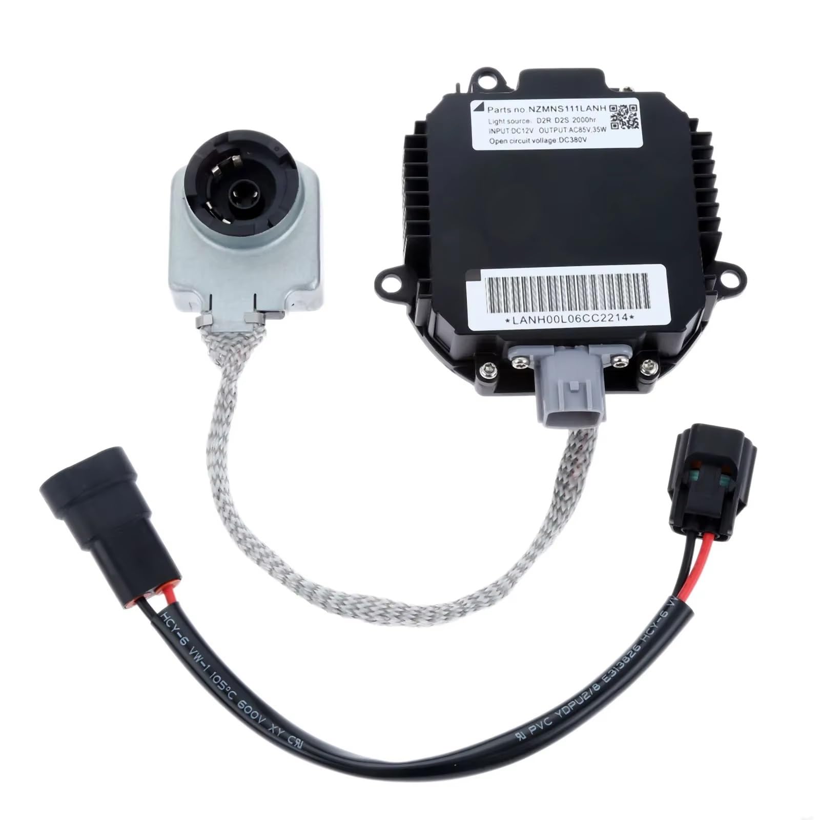 BASPHHH Auto H-ID Ballast Kompatibel mit Infinity für G35 2003–2007 NZMNS111LANH Auto-HID-Xenon-Scheinwerfer-Steuergerät Vorschaltgerät Zündgerät Stromkabelbaum-Set von BASPHHH