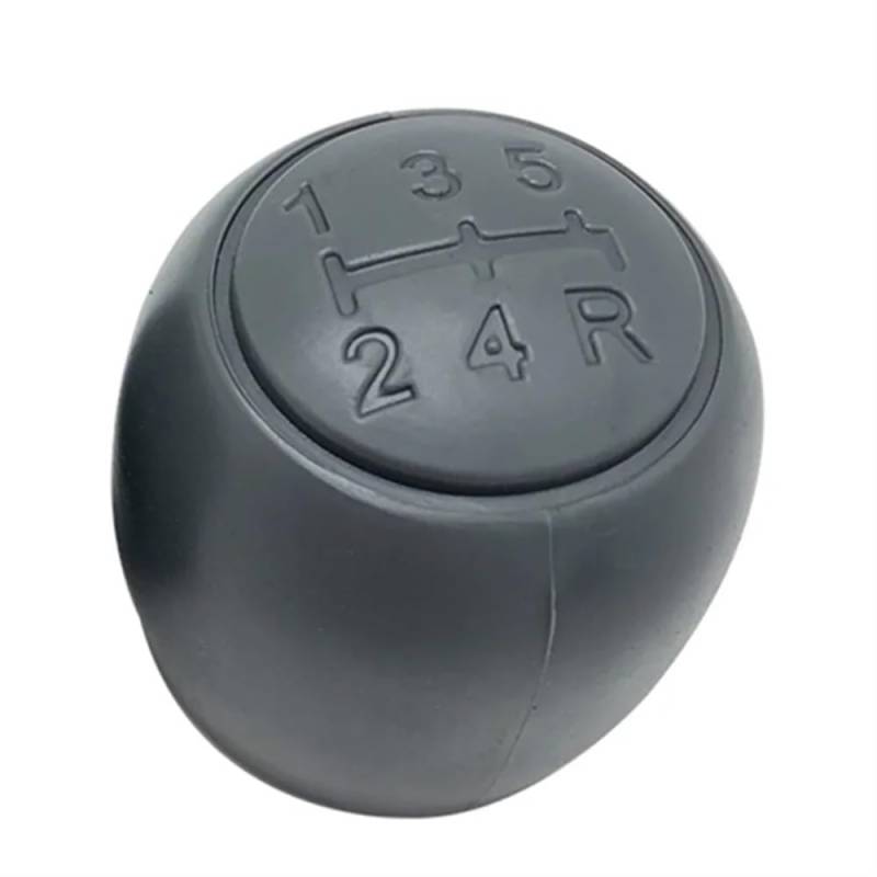 BASPHHH Auto-Schalthebel Kompatibel mit FIAT für 500 500C 2007–2013 5-Gang-Schaltknauf Hebel Stift Gamasche Stiefelabdeckung Kragen(Gray Gar Knob) von BASPHHH