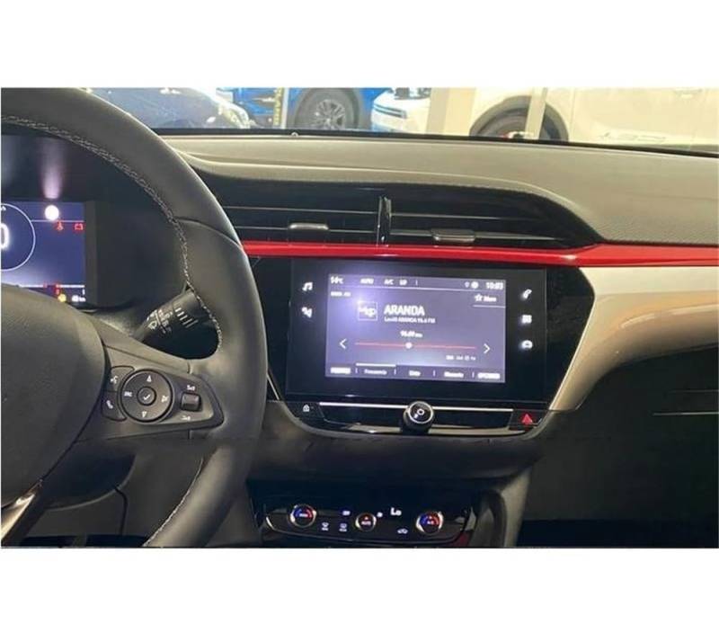 BASPHHH Automobilinnenraum Kompatibel Mit Opel Für Corsa GS Line Für Corsa F 2020 2021 7 Zoll Autoradio GPS-Navigation Displayschutzfolie Aus Gehärtetem Glas von BASPHHH