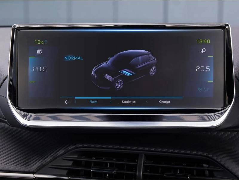 BASPHHH Automobilinnenraum Kompatibel Mit Peugeot Für 3008 5008 208 2008 GT 2021 2022 2023 10 Zoll Infotainment-Navigationsmedien-Displayschutzfolie Aus Gehärtetem Glas von BASPHHH