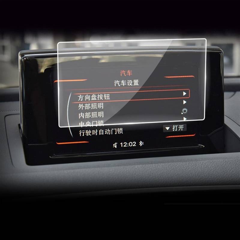 BASPHHH Automobilinnenraum Kompatibel Mit Q3 8U 2011 2012 2013 2014 2015 2016 2017 2018 Auto-Navigationsfolie Armaturenbrett-Monitor Displayschutzfolie Glasfolie(6.5INCH) von BASPHHH