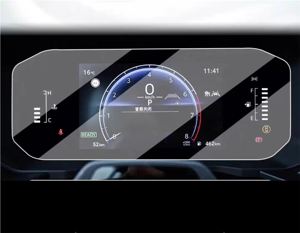 BASPHHH Automobilinnenraum Kompatibel Mit Toyota Für Land Für Cruiser Für Prado 2024 Auto-GPS-Navigation Schutzfolie Für Das Armaturenbrett LCD-Bildschirm Aus Gehärtetem Glas(Dashboard) von BASPHHH