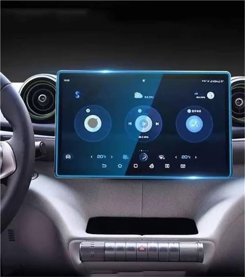 BASPHHH Automobilinnenraum Kompatibel mit BYD für Dolphin 2023 2024, Auto-GPS-Navigation, Schutzfolie, LCD-Bildschirm, gehärtetes Glas von BASPHHH