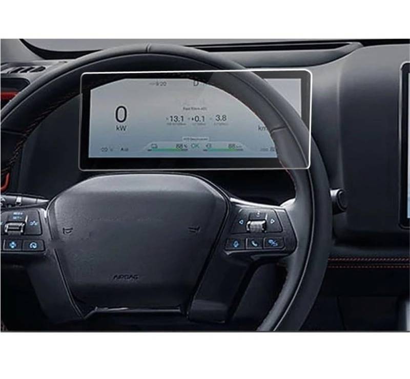 BASPHHH Automobilinnenraum Kompatibel mit BYD für Shark 2024 2025 10,25 Zoll Instrumentenbildschirm aus gehärtetem Glas Schutzfolie Armaturenbrett-Bildschirm Armaturenbrett von BASPHHH