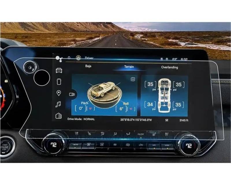 BASPHHH Automobilinnenraum Kompatibel mit Chevrolet für Colorado ZR2 Z71 2023 2024 11,3 Zoll Auto-Infotainment-Radio GPS-Navigation Displayschutzfolie von BASPHHH