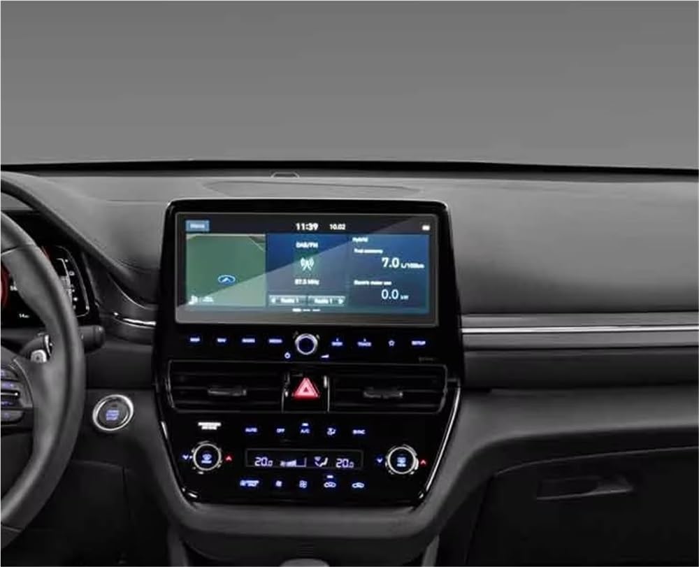 BASPHHH Automobilinnenraum Kompatibel mit Hyundai für Ioniq 2020 10,25 Zoll Radio GPS Navigation Displayschutzfolie aus gehärtetem Glas von BASPHHH