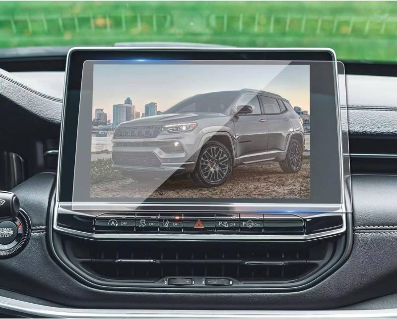 BASPHHH Automobilinnenraum Kompatibel mit Jeep für Compass 2023 2024 10,1 Zoll Auto GPS-Navigation Schutzfolie LCD-Bildschirmfolie Gehärteter Glasschutz von BASPHHH