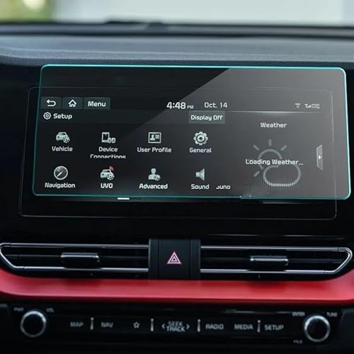 BASPHHH Automobilinnenraum Kompatibel mit Kia für NIRO 2020 2021 10,25 Zoll Auto-Navigations-Displayschutzfolie aus gehärtetem Glas von BASPHHH