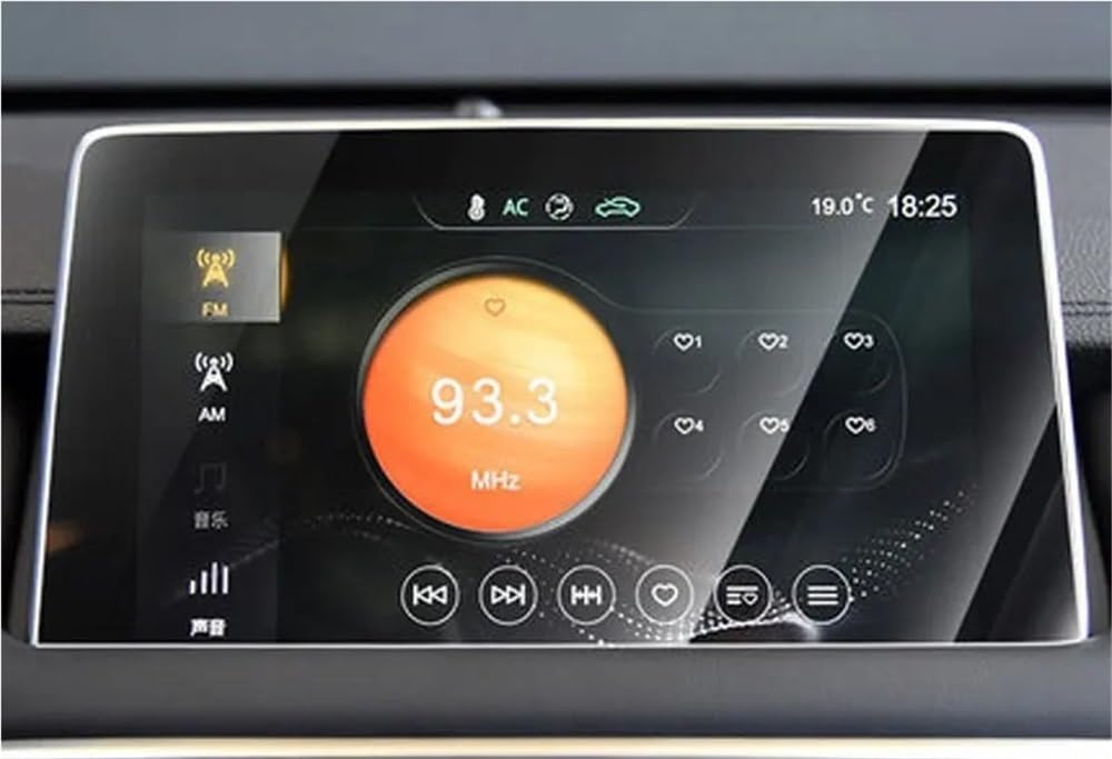 BASPHHH Automobilinnenraum Kompatibel mit MG für HS 2018 2019 2020 Auto-Displayschutzfolie GPS-Navigation gehärtetes Glas Displayschutzfolie Aufkleber von BASPHHH