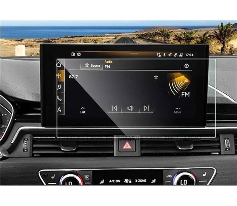 BASPHHH Automobilinnenraum Kompatibel mit Q5 2021 2022 2023 10,1 Zoll Auto-Infotainment-Radio GPS-Navigation Displayschutzfolie aus gehärtetem Glas für den Innenraum von BASPHHH