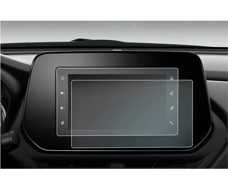 BASPHHH Automobilinnenraum Kompatibel mit Suzuki für S-Cross 2022 2023 Autoradio GPS-Navigationsbildschirm Gehärtetes Glas Schutzfolie Innenraum(7inch) von BASPHHH