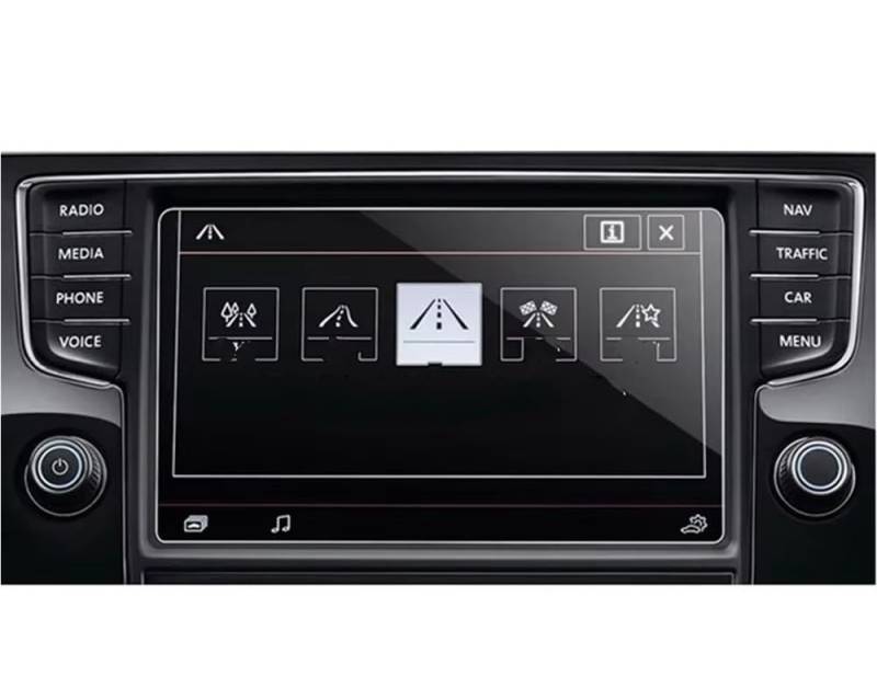 BASPHHH Automobilinnenraum Kompatibel mit VW für Tiguan für mk2 2016 2017 2018, Auto-GPS-Navigation, gehärtetes Glas, Displayschutzfolie, Stahl-Schutzfolie, Zubehör(8 inch) von BASPHHH