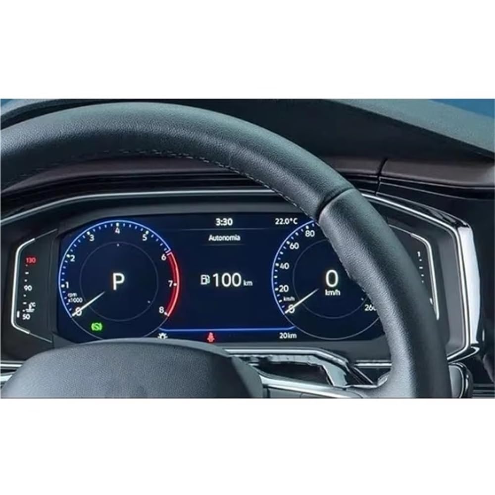 BASPHHH Automobilinnenraum Kompatibel mit VW für Virtus 2023 2024 10,1 Zoll Auto GPS Navigation Displayschutzfolie aus gehärtetem Glas(Instrument) von BASPHHH