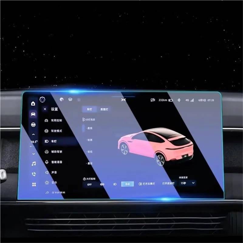 BASPHHH Automobilinnenraum Kompatibel mit Xpeng für G6 2023 2024 Displayschutzfolie aus gehärtetem Glas Auto-GPS-Radio-Navigation LCD-Bildschirm von BASPHHH