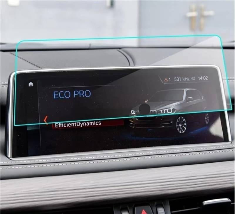 BASPHHH Automobilinnenraum Kompatibel mit für X5 für X6 für F15 für F16 2014 2015 2016 2017 2018 Displayschutzfolie aus gehärtetem Glas, Auto-Navigations-Displayschutzfolie von BASPHHH