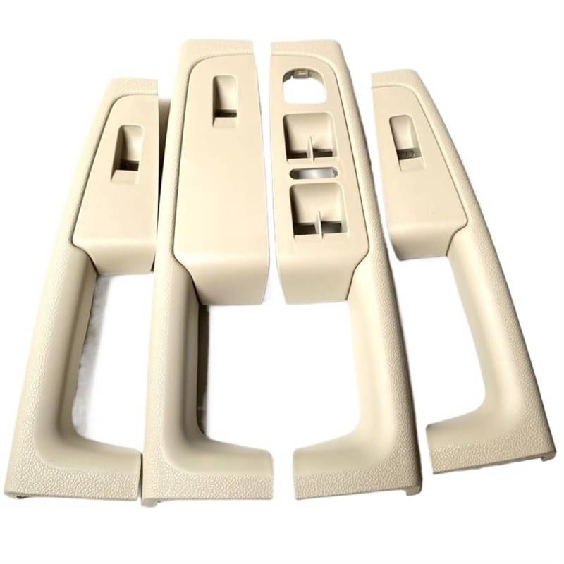 BASPHHH Fahrzeug Innentürgriff Kompatibel mit Skoda für Superb 2008–2013 Beige vorderer innerer Türgriff Armlehnenrahmen Schalter Bedienfeldverkleidung 3TD867157A(A Set of 4 PCS) von BASPHHH