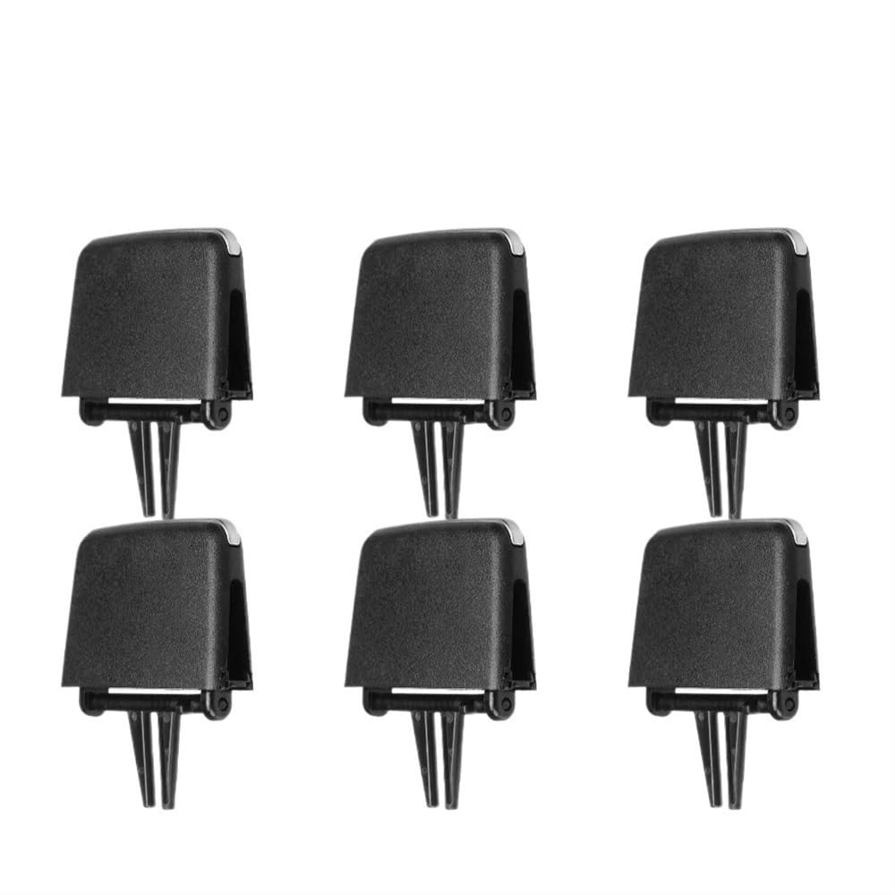 BASPHHH Kompatibel Mit 3 Series Für E90 2005-2012 AC-Entlüftungsgitter-Schiebeclip Reparatursatz Für Den Lüftungsauslassclip Der Autofront-Klimaanlage Auto-AC-Luftauslass(6PCS) von BASPHHH