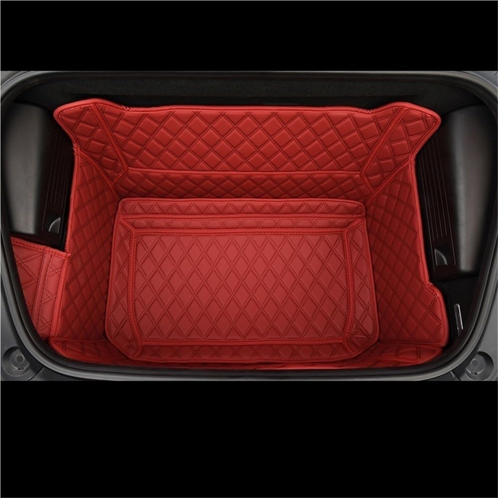 BASPHHH Kompatibel Mit 718 Für Boxster Für Cayman Auto Vorne Hinten Stamm Matte Schutz Innen Liner Abdeckung Pad Fensterheberschalter(Red 2) von BASPHHH