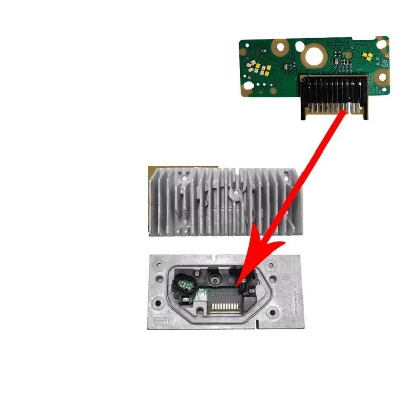 BASPHHH Kompatibel Mit G20 LCI 2023 2024 Euro-Version Adaptiver Scheinwerfer Tageslicht-Umrüstung Gelbe DRL-Tagfahrlicht-Chips(for no Blue Strip) von BASPHHH