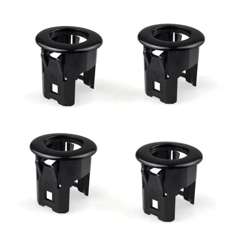 BASPHHH Kompatibel Mit Nissan Für Titan XD 28438-4GA6C 28438-4GA1A PDC Parkplatz Sensor Halter 28438-5ZA3B 28438-3SH0B 28438-4CL0A(Brilliant-Black 4pcs) von BASPHHH