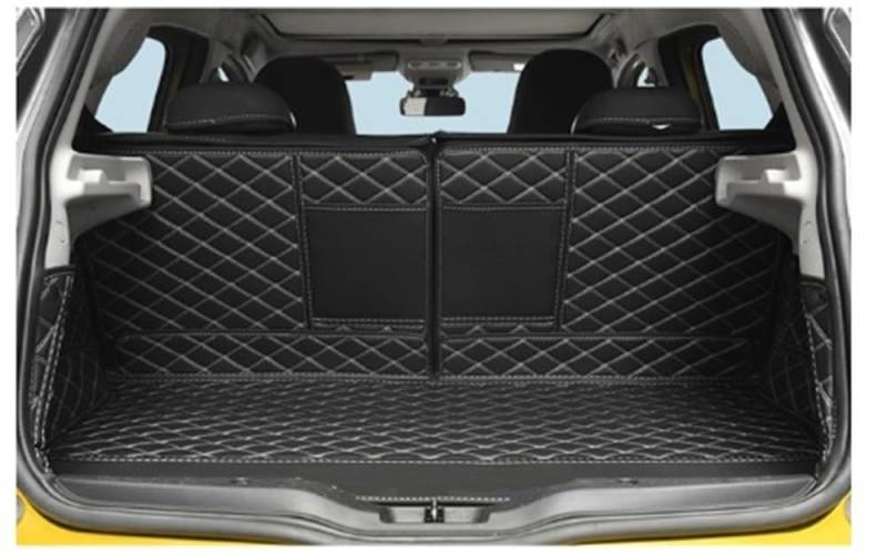 BASPHHH Kompatibel Mit Smart Für Fortwo Für Forfour 451 453 Kofferraumschutzmatte Heckbox Teppich Gepäckbox Pad Fensterheberschalter(Black Full) von BASPHHH