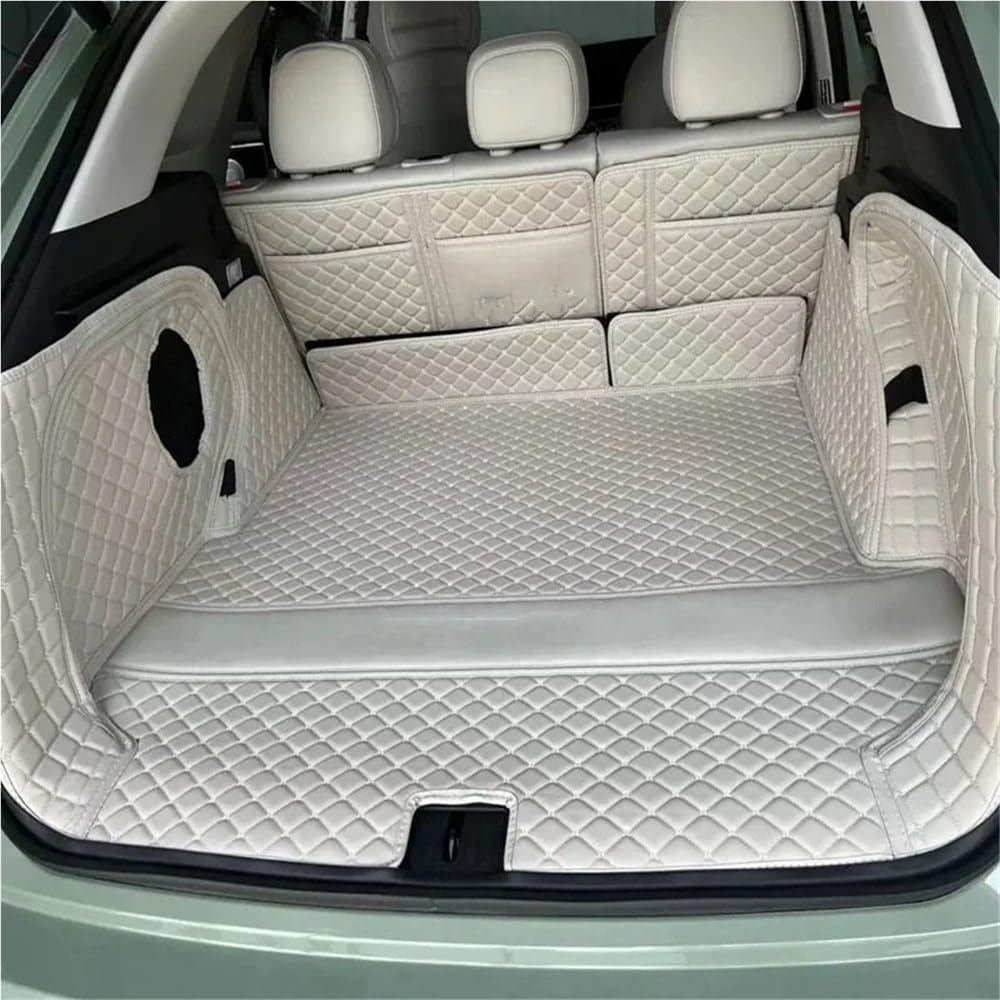 BASPHHH Kompatibel mit Chery für Exeed RX 2023 benutzerdefinierte Kofferraummatten PU Cargo Liner Kofferraumteppiche Autozubehör Innenraum Fensterheberschalter(White Full Cover) von BASPHHH