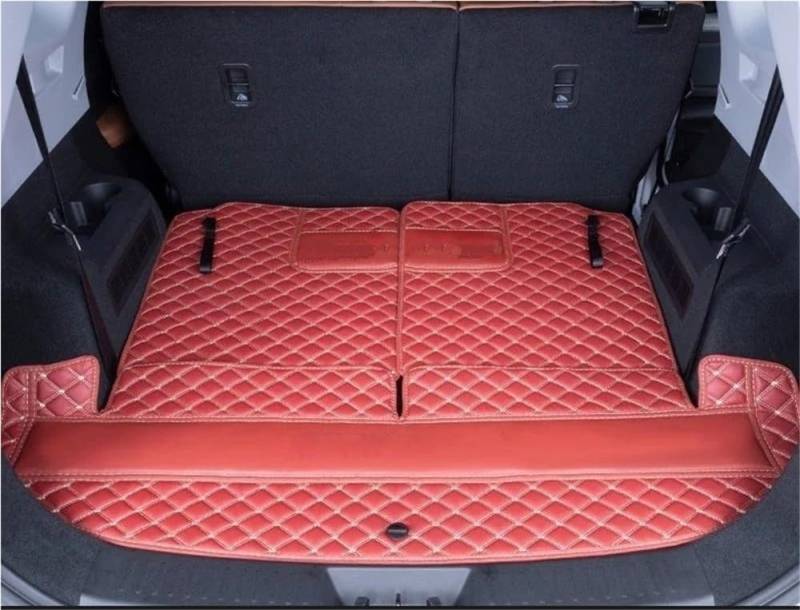 BASPHHH Kompatibel mit Chery für Tiggo 8 2020 2021 2022 2023 2024 7 Sitze Kofferraummatten Cargo Liner Zubehör Fensterheberschalter(3pcs red) von BASPHHH