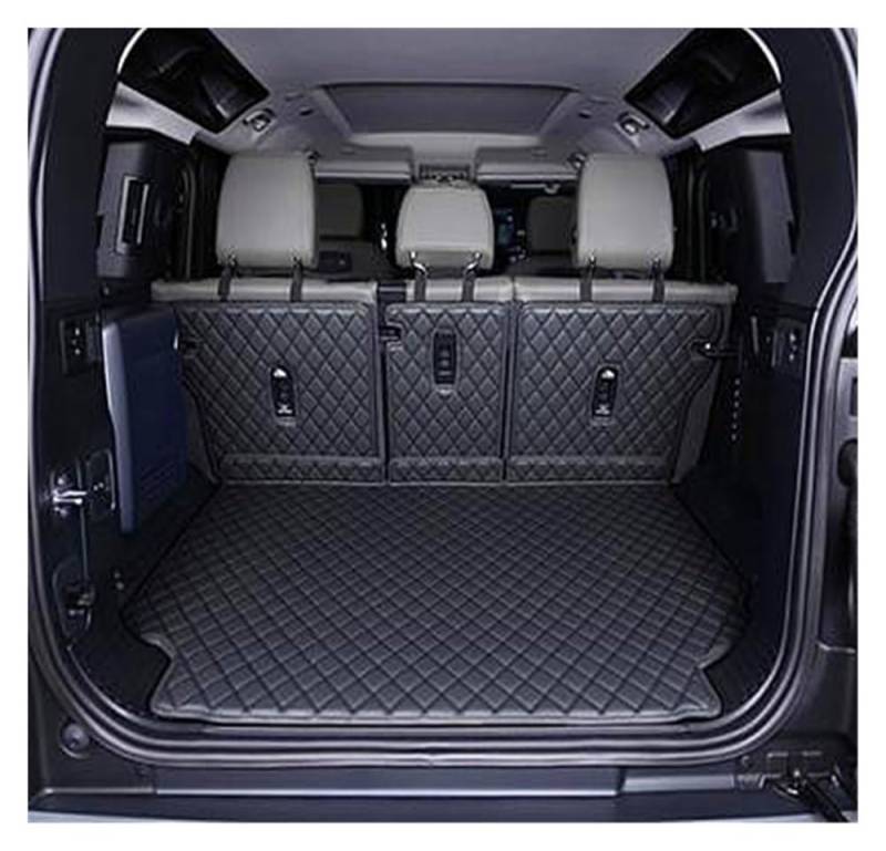 BASPHHH Kompatibel mit Land für Rover für Defender 110 2020 2021 2022 Spezielle Kofferraummatten wasserdichte Kofferraumteppiche Cargo Liner Mat Fensterheberschalter(Black) von BASPHHH