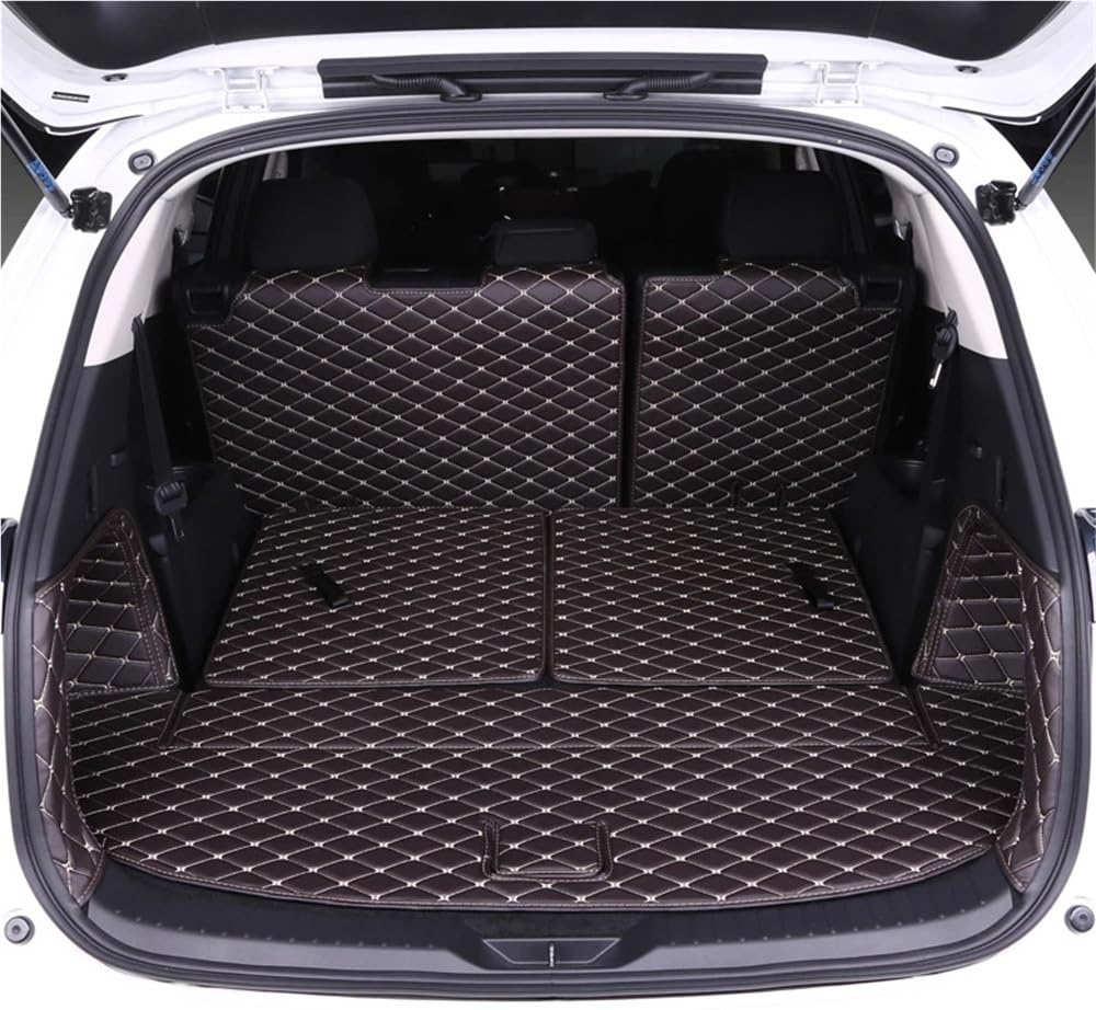 BASPHHH Kompatibel mit Mazda für Cx-8 2017 2018 2019 2020 PU-Kofferraummatte Cargo Liner Fensterheberschalter(Coffee B) von BASPHHH