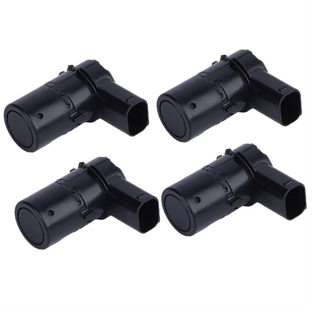 BASPHHH Kompatibel mit Peugeot für 207 2006-2015 PDC Parksensor Stoßstange Rückfahrassistent 9653849080(4PCS Black) von BASPHHH